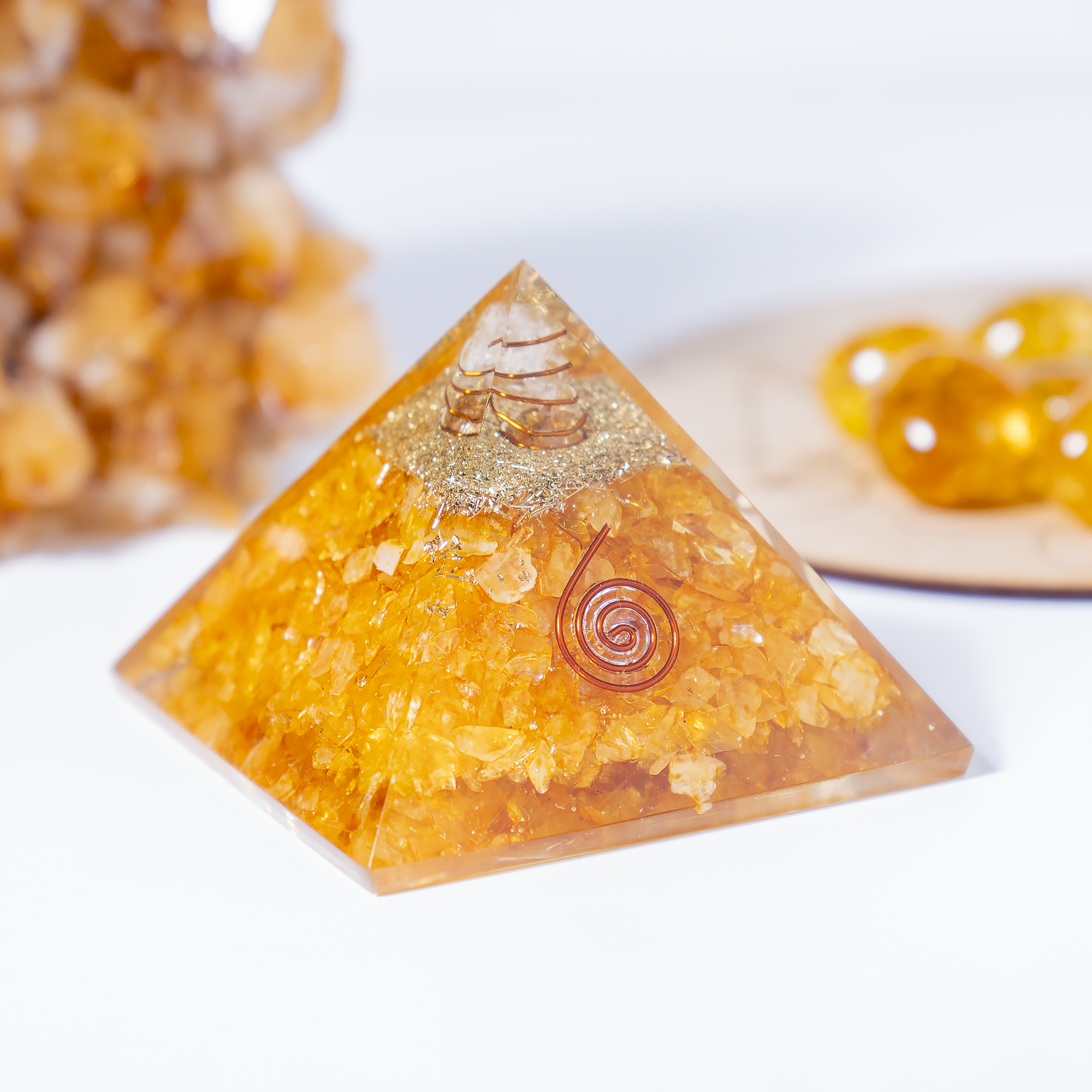 Soothing Crystals - Wholesale Spiritual Stone/Crystal - Orgone Pyramid | Citrine Pyramid | Crystal Energy Pyramid2