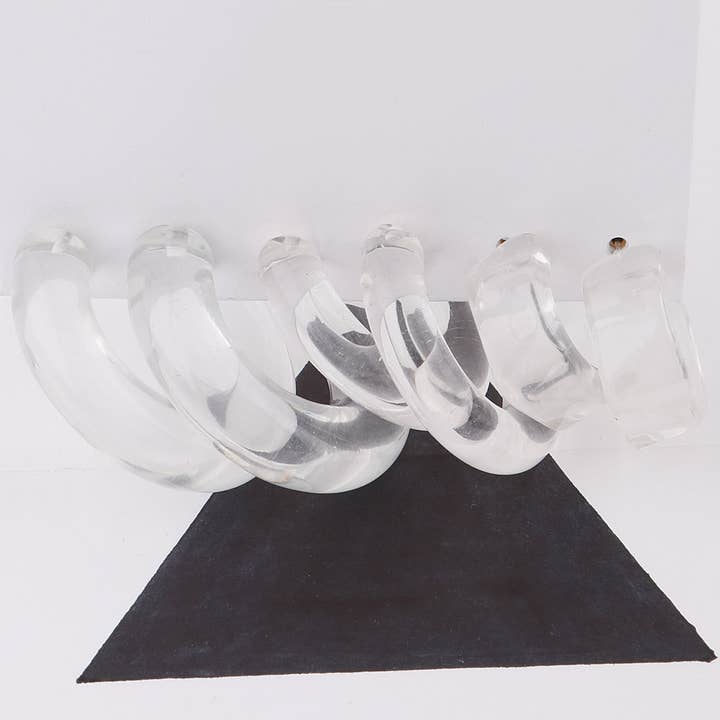 Two Toned Hoop Earrings Set for wholesale by 3AM BY H&D ACCESSORIES