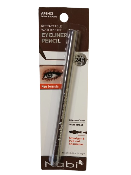 Nabi Cosmetic – Engroshandel Eyeliner – APS24- Nabi Gel Glide eyeliner sæt (Sort 16+Mørkebrun 8)4