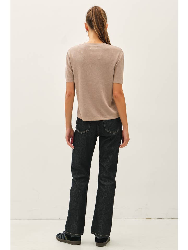 Be Cool - Wholesale Knit Sweater - Women's - CASHMERE BLENDED SHORT SLEEVE SWEATER 7