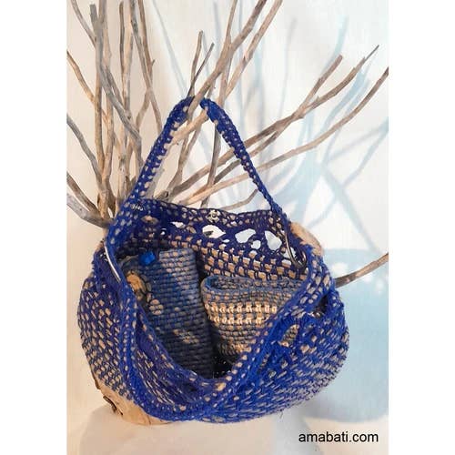 Handväska i snöre och bomullstrådar - nr 10 för wholesale av Chez XYZ association artistique