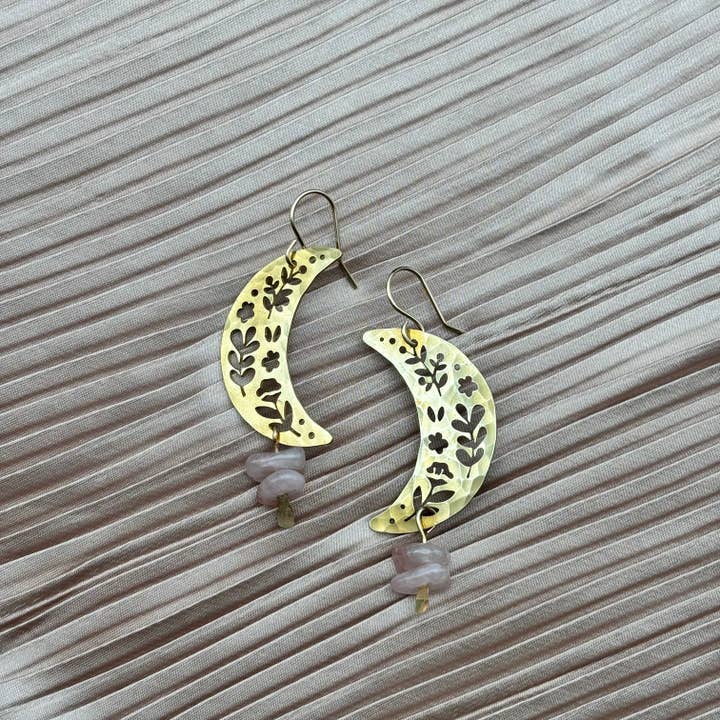 Fluff Hardware - Wholesale Dangle Earrings - Handmade Moon Garden Earrings