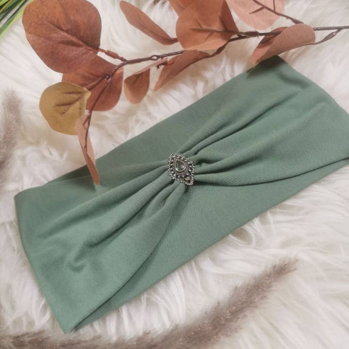 Bohia - Wholesale Fashion Headband - Women's - Mirela mint khaki headband1