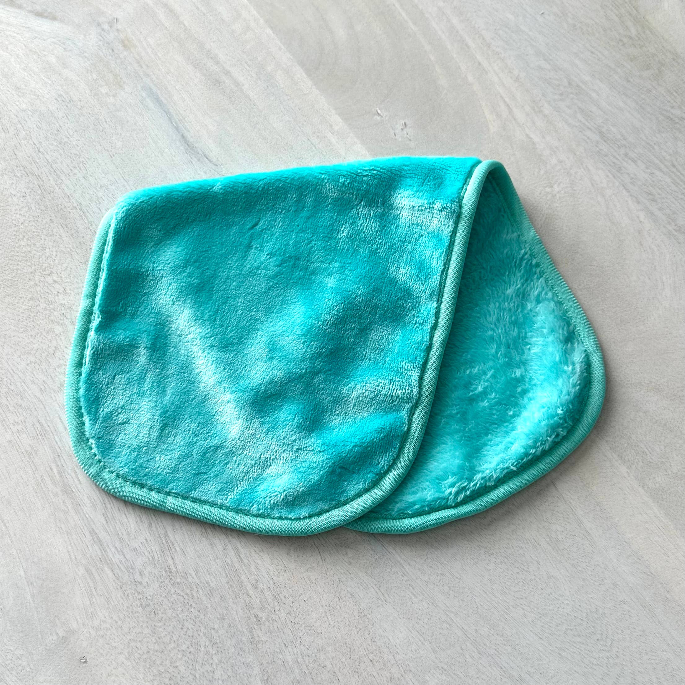 GreenWave - Wholesale Makeup Remover - Softest Makeup Removing Microfiber Eraser Towel Aqua Blue2