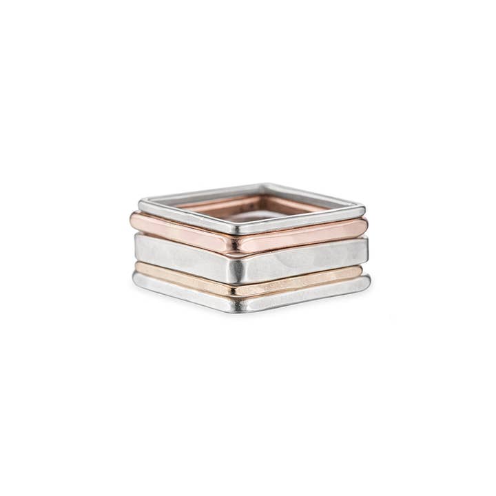 Colleen Mauer Designs - Wholesale Band/Stacked Ring - The Hayes Valley Ring Set