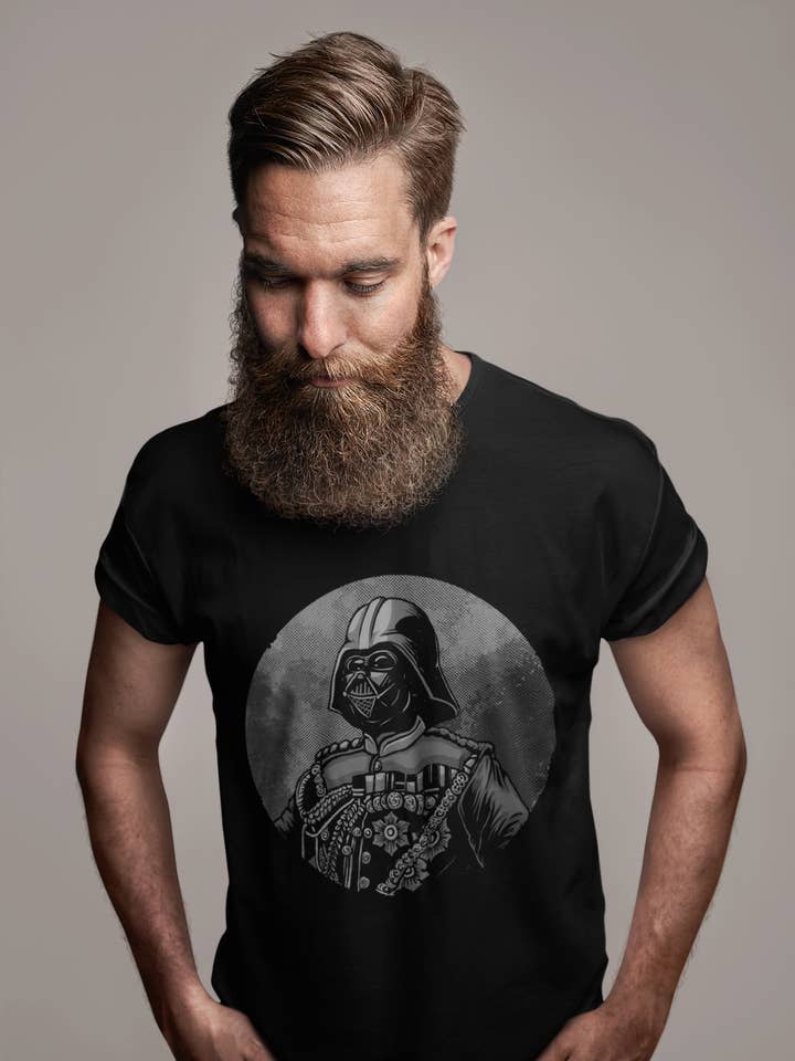 Black ULTRABASIC Men's Graphic T-Shirt Darth Vader - Movie Character Shirt for Men for wholesale on Faire1