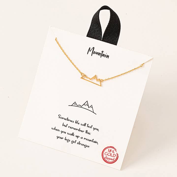 Fame Accessories – wholesale Pendant/charm necklace – Mountain Range Pendant Necklace
