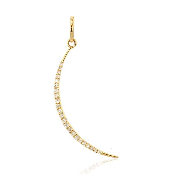 Diamant månmånen Charm för wholesale av Rachel Reid Jewelry