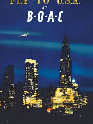 British Airways - Fly to the USA by BOAC 934 for wholesale by Clanna Cards