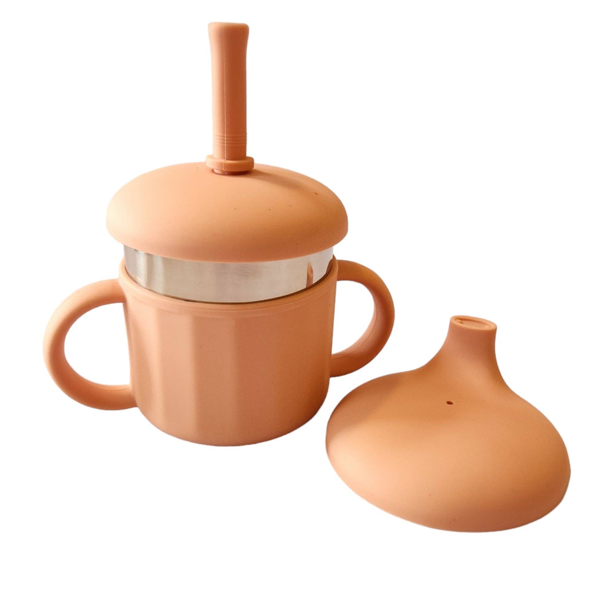 CBC DESIGNS - Wholesale Drinking Glass/Cup - Kids & Baby - CBC Kids- 3-in-1 Stainless and Silicone Sippy Cup2