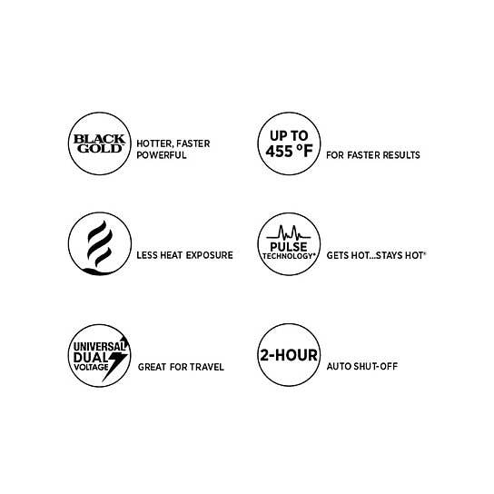 iTech361 - Vendita all'ingrosso Ferri per arricciatura/Arricciacapelli - HOT TOOLS - Ferro arricciacapelli affusolato professionale in oro nero8