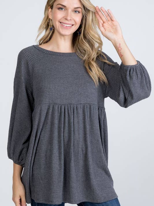 Thermal Baby Doll Top - Zeitgenössische Größe für den Großhandel von Rose Mellow Fashion