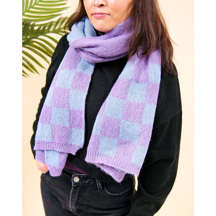 Karma Nepal Crafts – wholesale Scarf – Women's – Plaid Winter Oversized Scarfs5