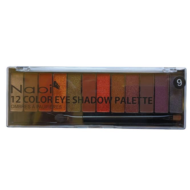 Nabi Cosmetic - Wholesale Eyeshadow Palette - A502(09) - 12COLOR EYESHADOW PALETTE 12PCS DISPLAY SET1