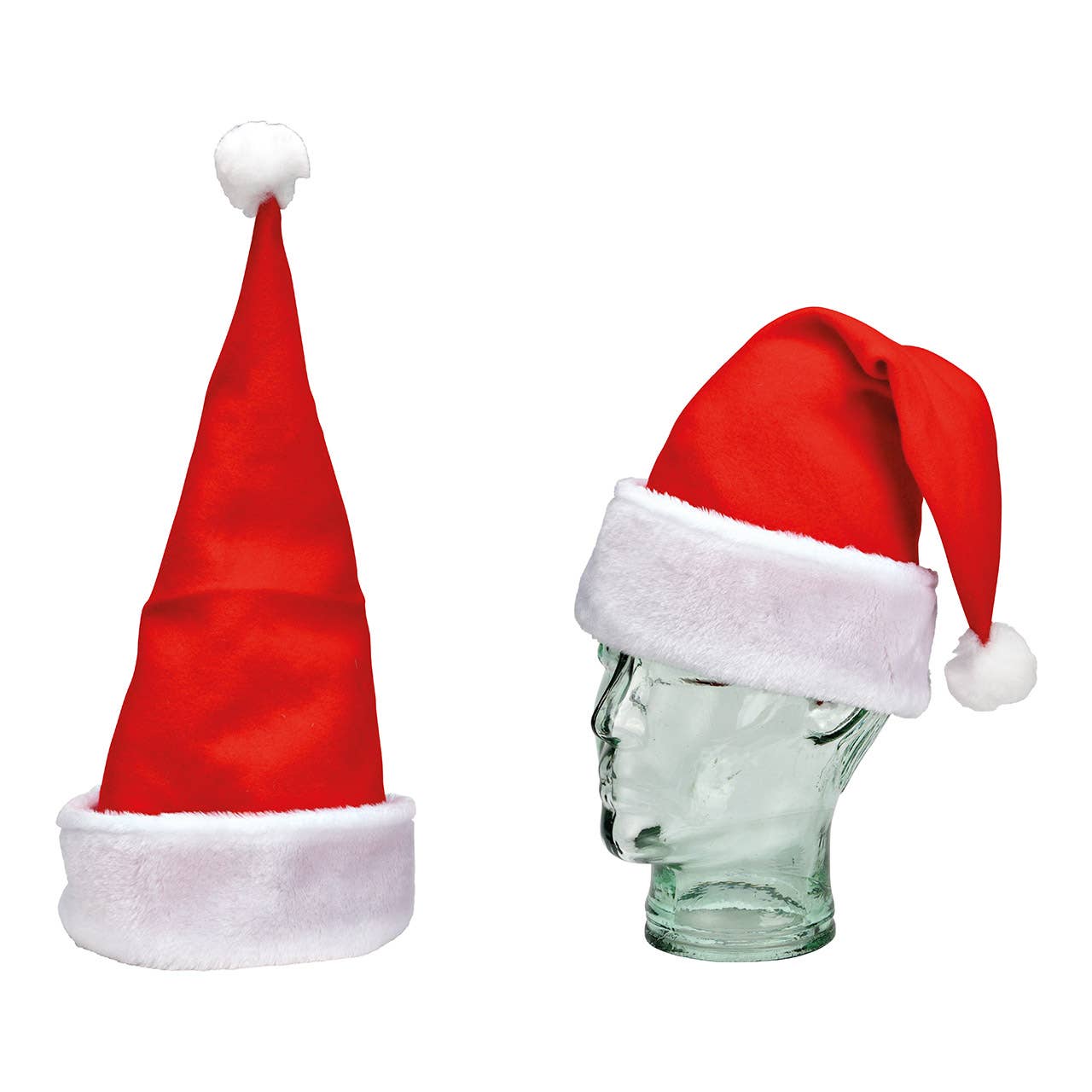 Wurm - Wholesale Christmas Decoration - Christmas Hat Standard made of textile red, white (W/H/D) 30x42x3cm0