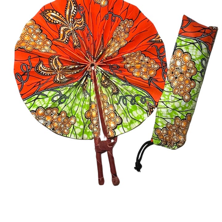 Ankara Fan for wholesale by Heritage Beauty