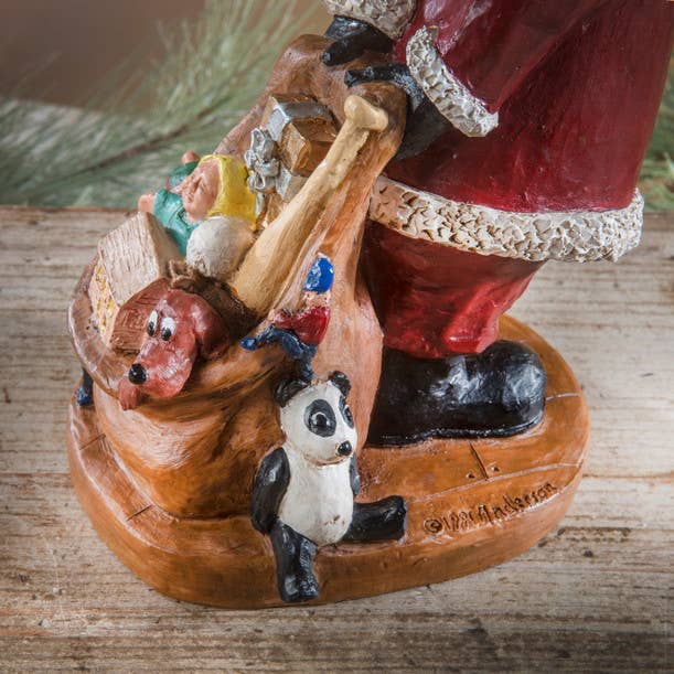 J Devlin Glass Art & Bert Anderson Collection - Wholesale Christmas Decoration - Bald Santa Figurine Christmas Bert Anderson MB 27