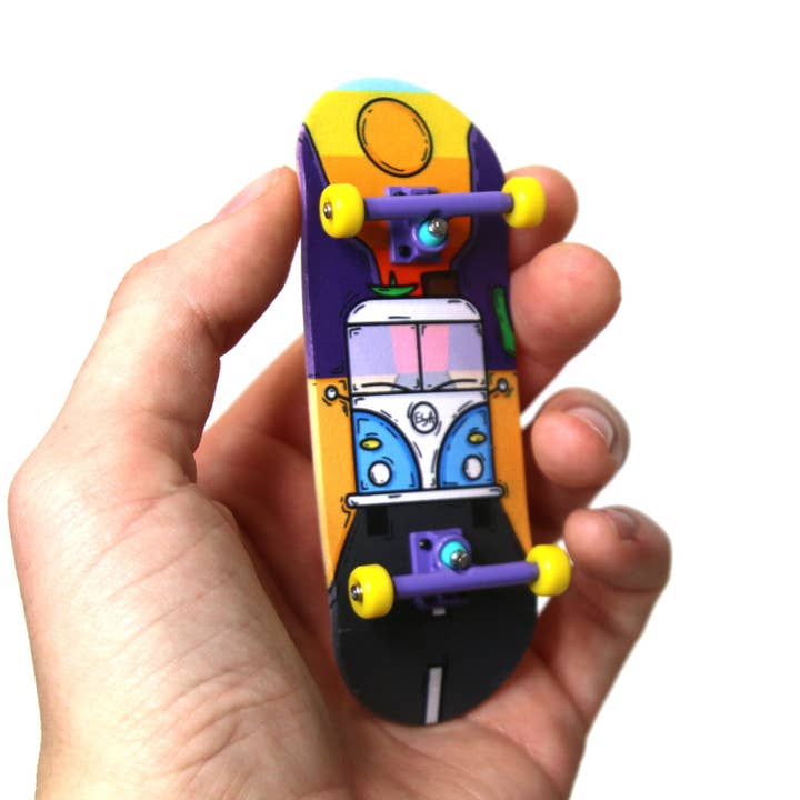 Heat Transfer Graphic 34mm Gen2 Fingerboard Complete - "@esofiaa - Entry#104" Edition for wholesale by Teak Tuning Pro Fingerboards