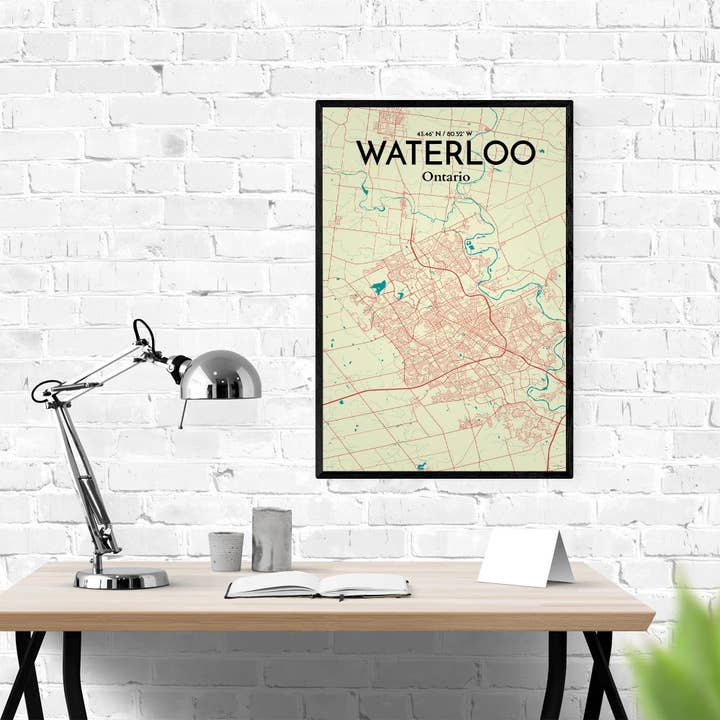 OurPoster.com - Wholesale Poster - Waterloo City Map Poster3