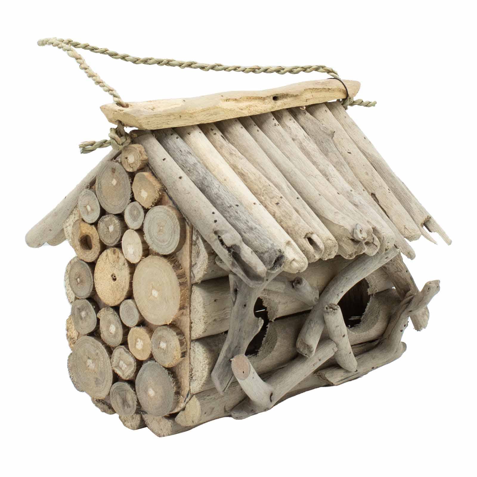 AWGifts Europe – Engroshandel Fuglehus – Driftwood Birdbox - Dobbelt1