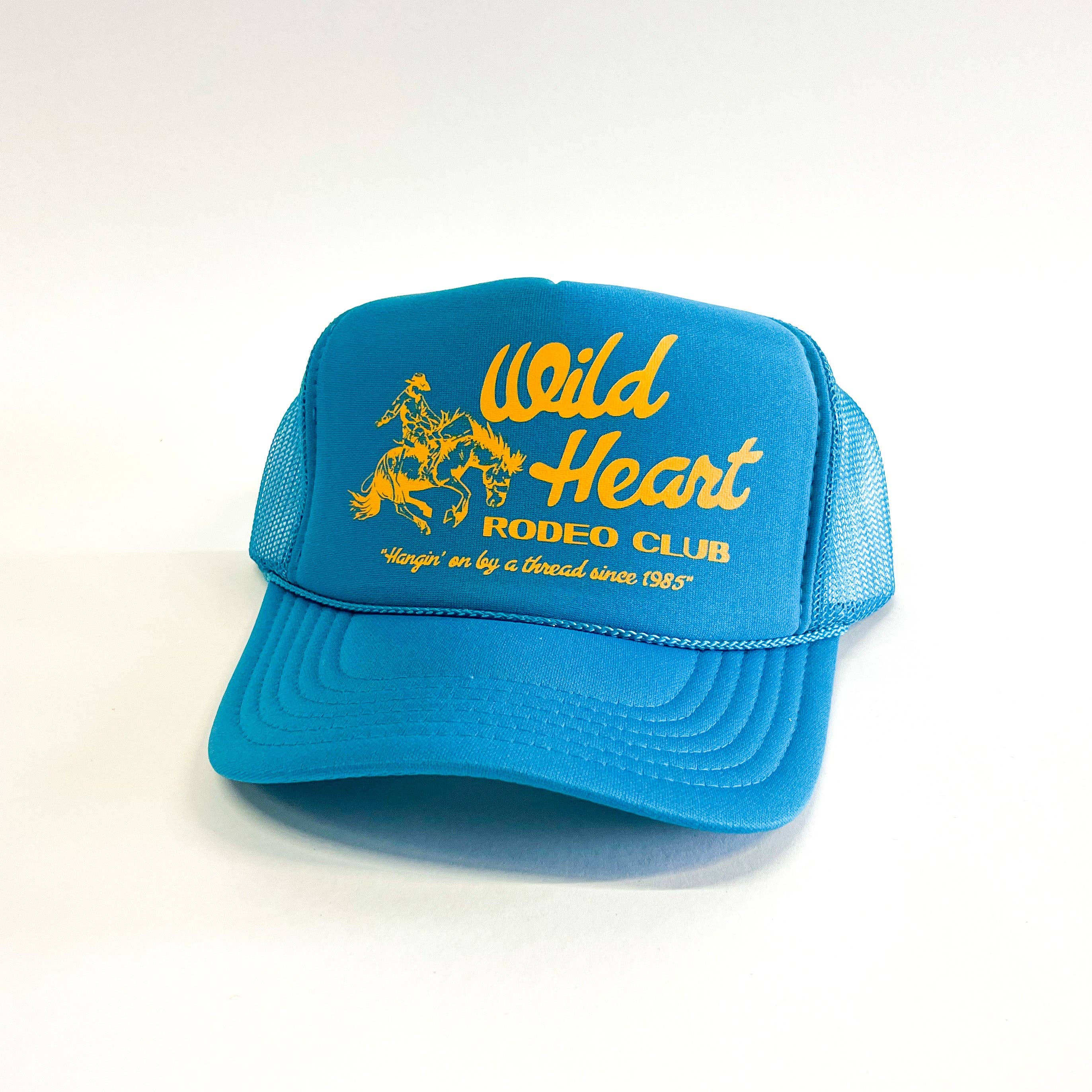 N.B. GOODS - Wholesale Trucker Hat - Unisex - Rodeo Cowboy Trucker Hat Wild Heart Rodeo Club1