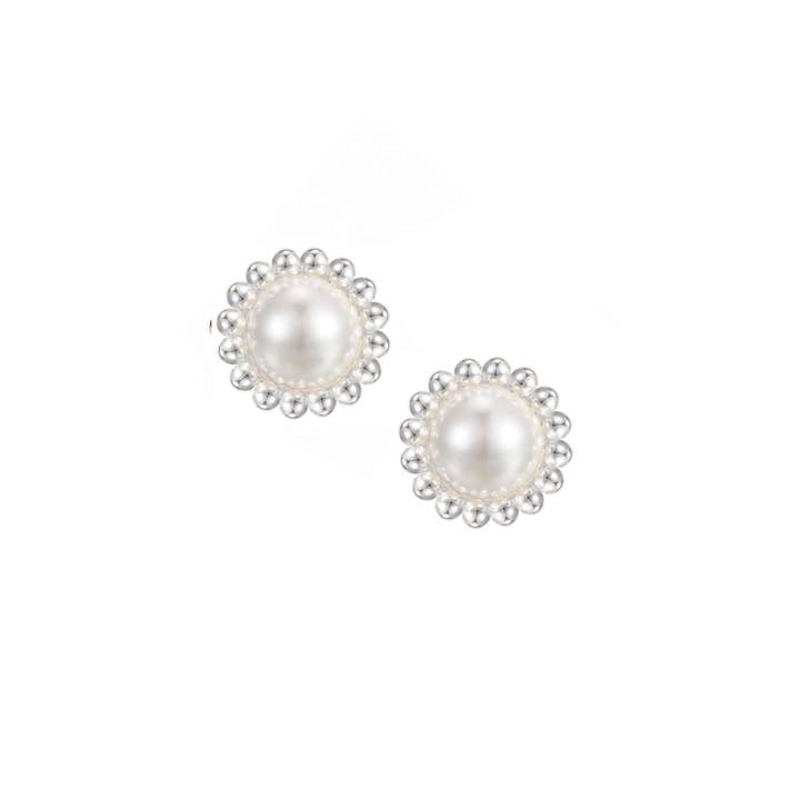Natalie Wood Designs - Wholesale Stud/Post Earrings - Allure Stud Earrings in Clear Crystal/Silver