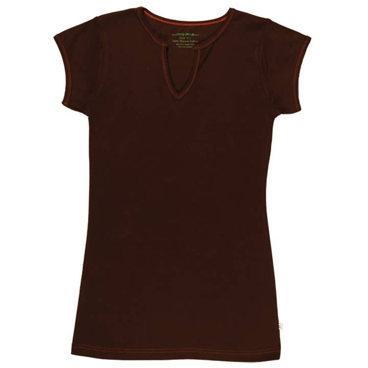 Brown/Orange Womens Short Sleeve Tee for wholesale by Two Owls