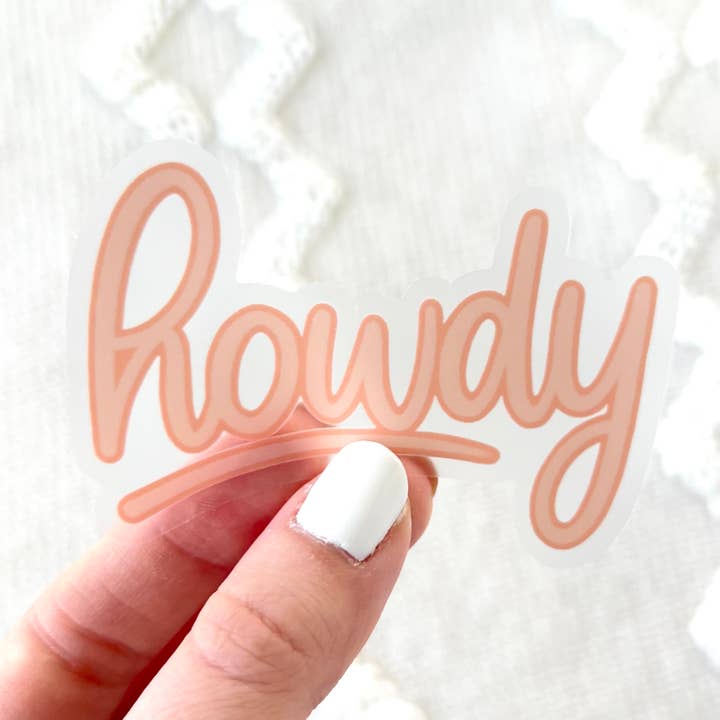 Howdy Sticker, 3x2 in. | Western for wholesale by Elyse Breanne Design
