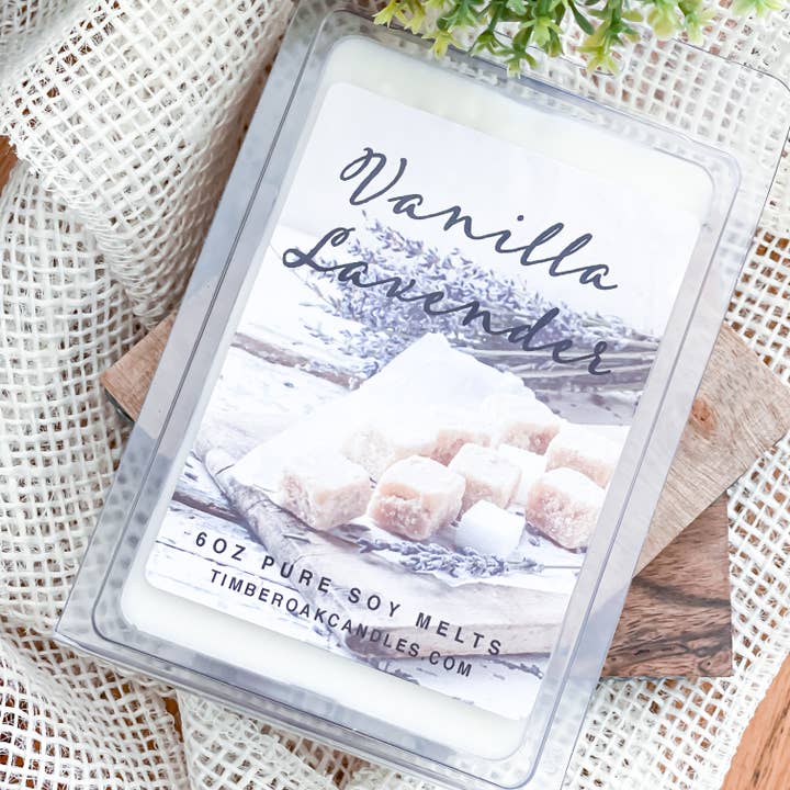 VANILLAR LAVENDER | 6oz Large Melt | 100% Pure Soy for wholesale by Timber Oak Candles