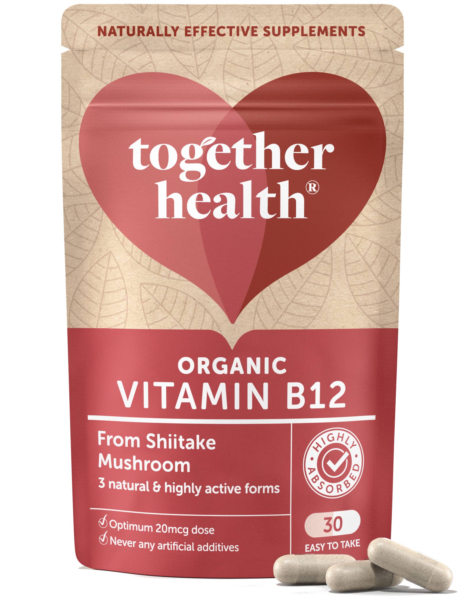 Together Health - Wholesale Voedingssupplement/vitamine - Vitamine B12 — biologisch — 30 capsules
