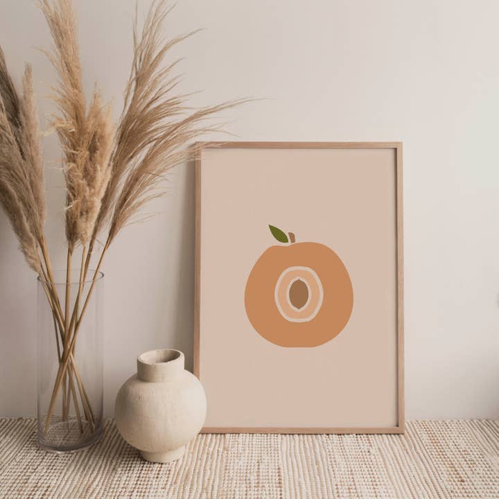 Just Peachy Print for wholesale by Allyson Marie Design