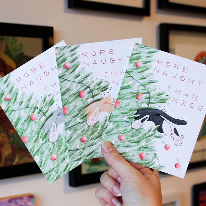 Christmas Card More Naughty Than Nice for wholesale by Betina C Koche