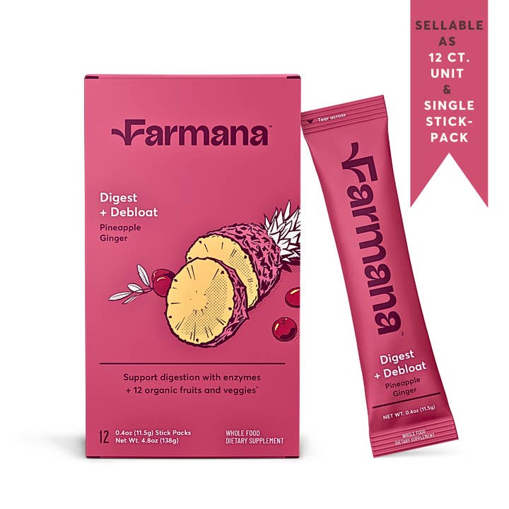 Farmana - Wholesale Powdered Health Drink - Digest + Debloat - Functional Superfood Digestion Blend