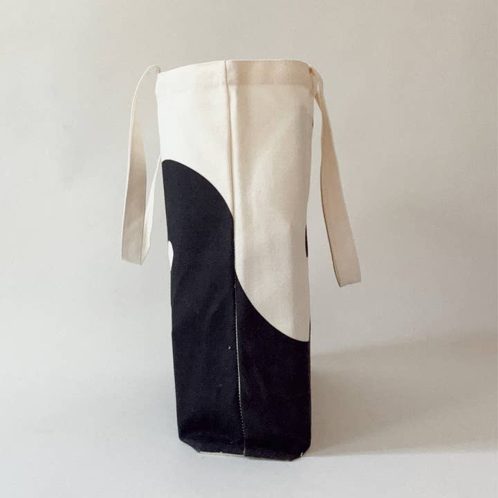 COUTONIC - Wholesale Tote Bag - Women's - Organic Cotton Black Sands Yin Yang Tote 2.03