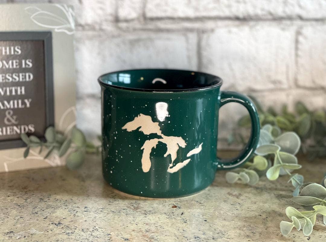 Endless Etching LLC – Großhandel Kaffeebecher – Keramik-Kaffeetassen - grünes Lagerfeuer3