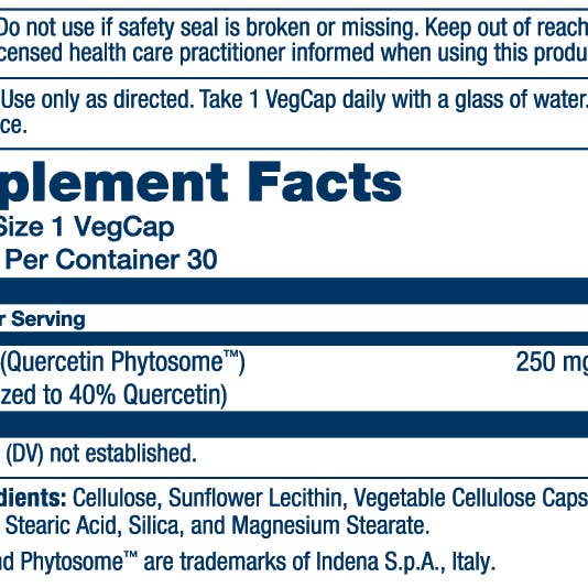 Solaray - Wholesale Oral Supplement/Vitamin - ProSorb Quercetin 20x 250mg1