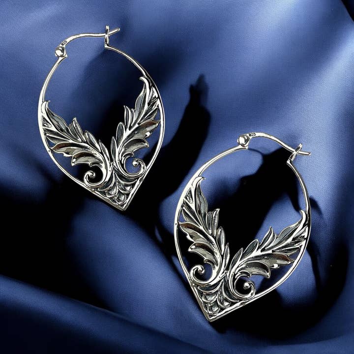 MadamLili - Wholesale Dangle Earrings - 925 Sterling Silver Angel Wing Earrings "Soraya" | Guardian Angel Jewelry for Women | Wing Drop Earrings | Gift for Women