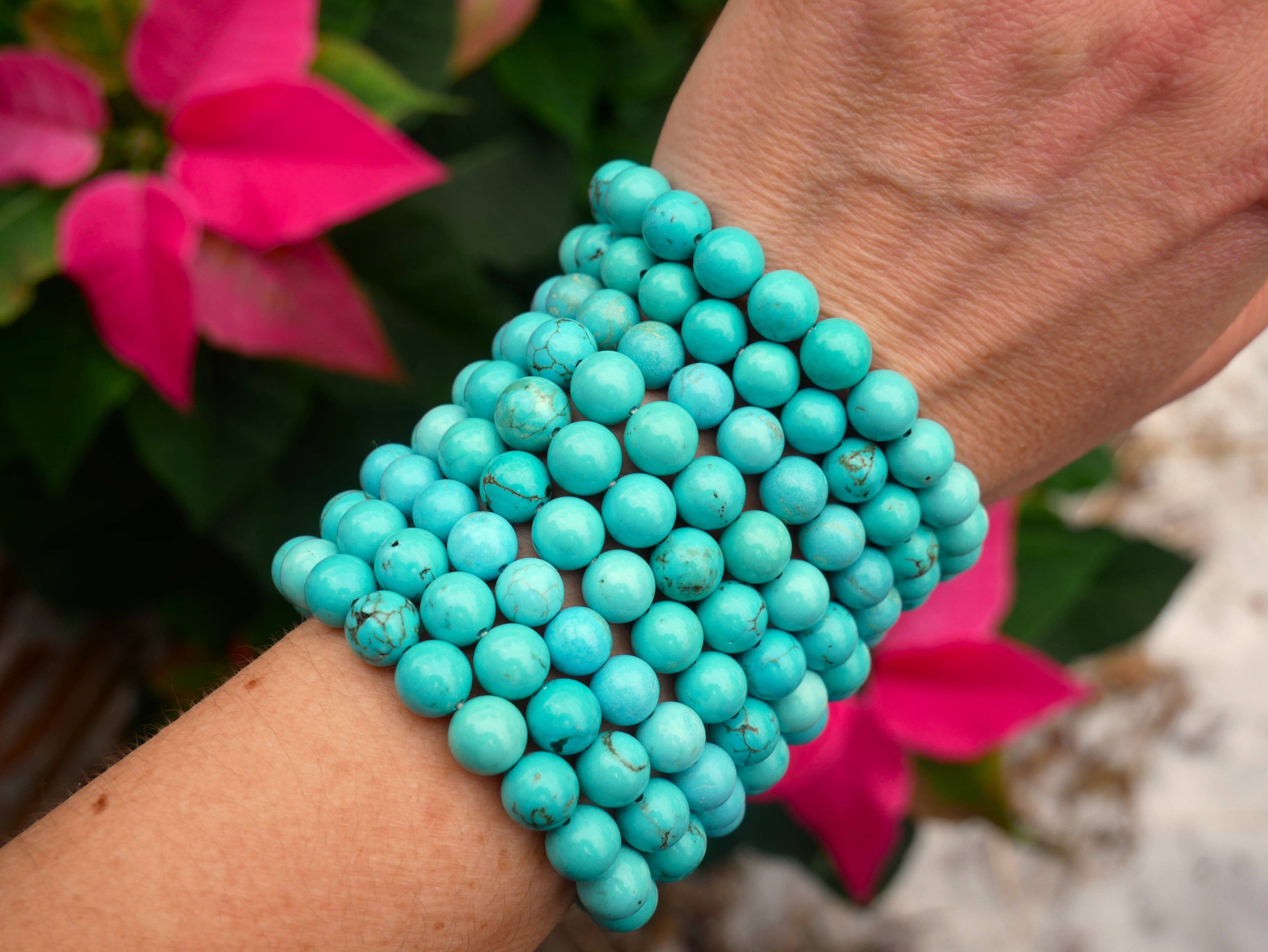The Healing Sanctuary - Wholesale Beaded Bracelet - Blue Howlite Beaded Bracelets 8mm1