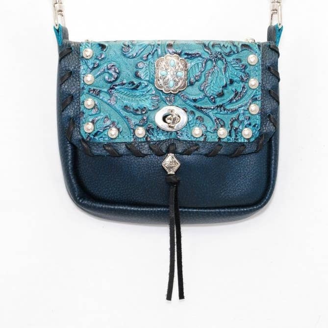 Hip Bag Company - Wholesale Belt Bag - Women's - Double Pocket Hip Bag with Whip Stitching 3.3-090