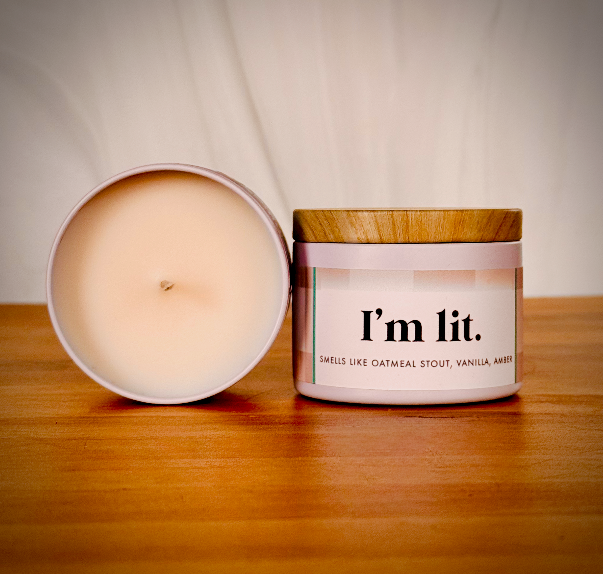 L I L L I E  &  P I N E - Wholesale Jar/Filled Candle - "I'm Lit" Fun Soy Candle4