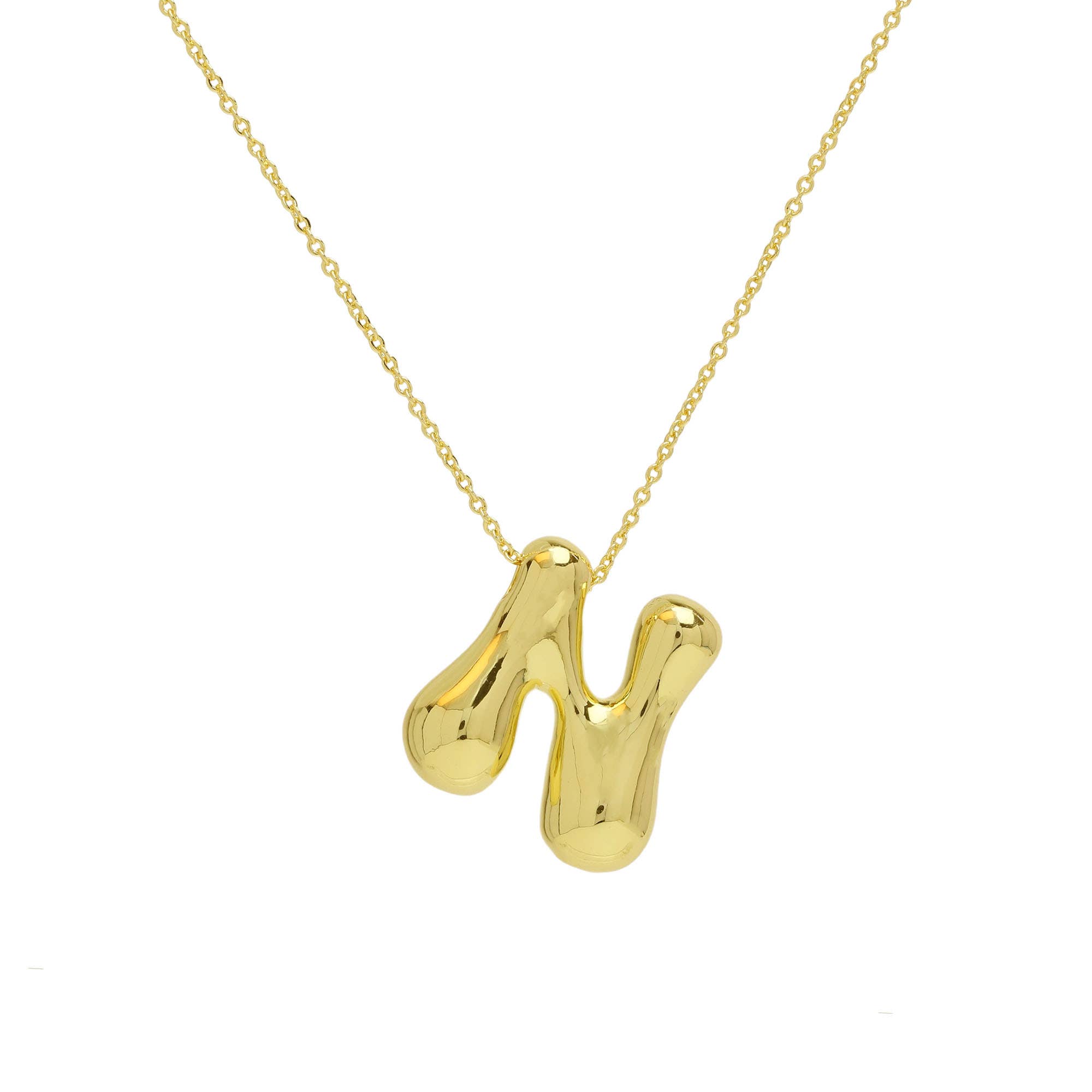 Savvy Bling – wholesale Pendant/charm necklace – Initial Waterdrop 18K Gold Necklace71