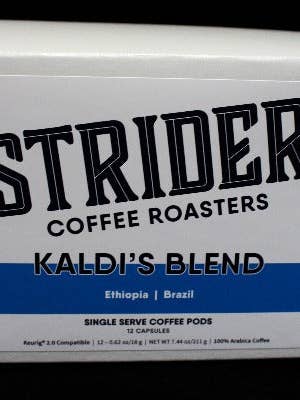 Kaldi's Blend | K Cups for wholesale by Strider Coffee Roasters