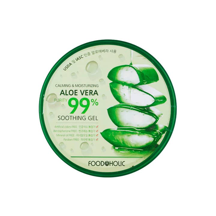Exod International - Wholesale Facial Moisturizer - Foodaholic Calming and Moisturizing Aloe Vera Soothing Gel 300ml