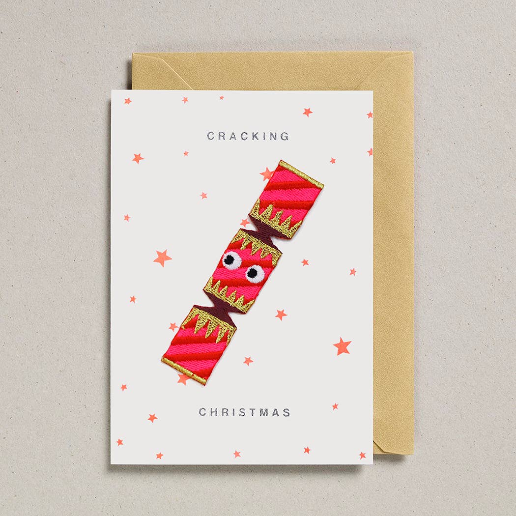 Petra Boase Ltd (US Duties Paid) - Wholesale Christmas Card - Patch Cards (Pack of 6) Christmas Cracker Cracking Christmas0