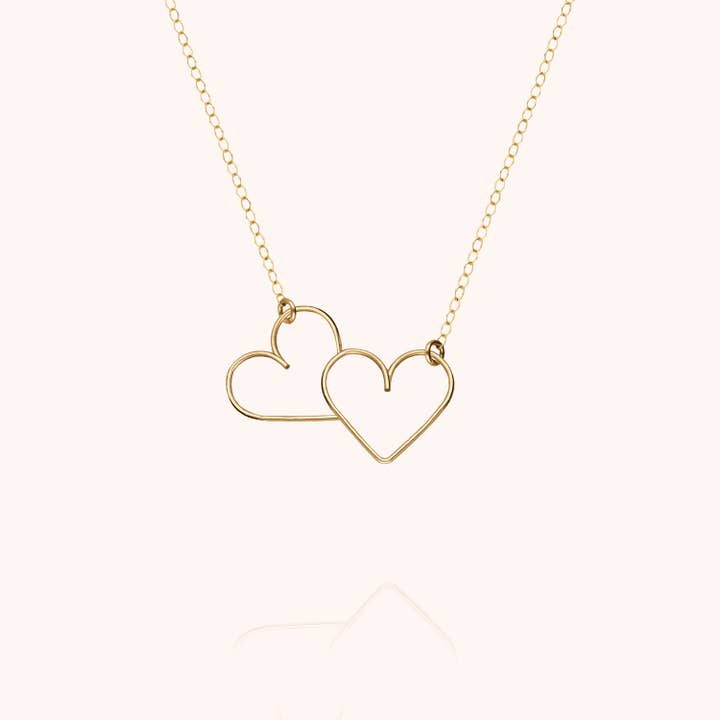 Halsband Ge Mig Ditt Hjärta - guldfärgad laminerad för wholesale av Atelier Paulin