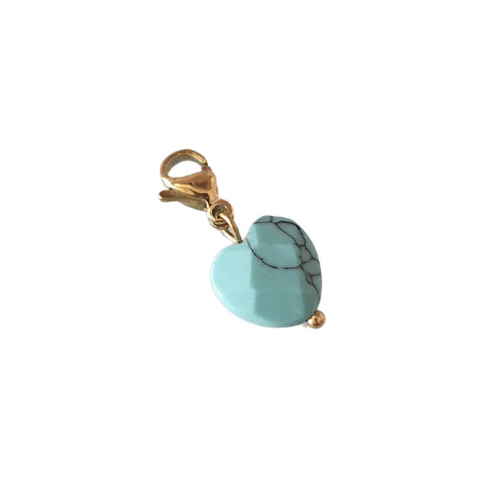 LAUVEA BOUTIQUE - Vendita all'ingrosso Ciondolo/pendente - Ciondolo a forma di cuore turchese - colori tra cui scegliere