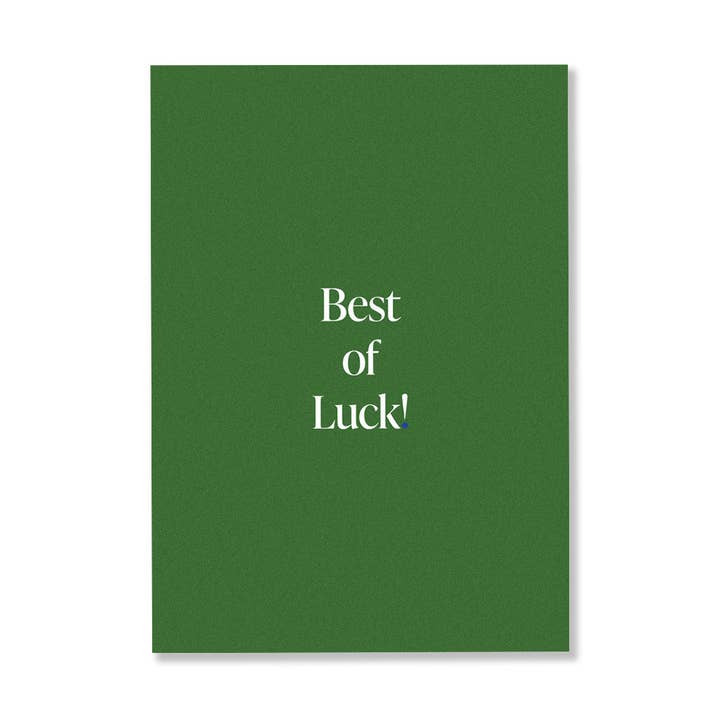 BEST OF LUCK! for wholesale by CARDBOARD.