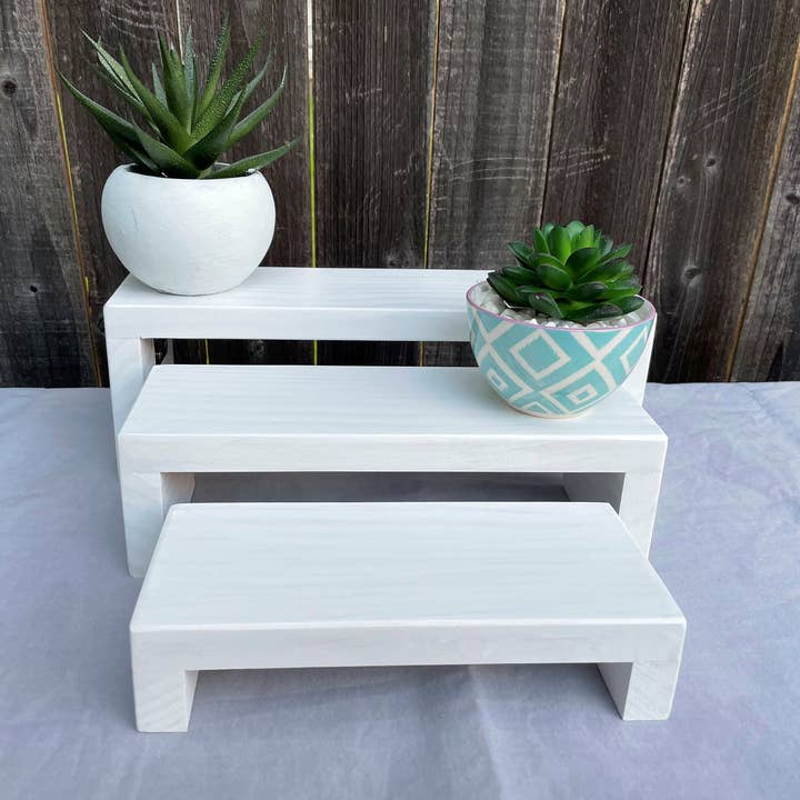 Gifted Shop Works, LLC - Wholesale Jewelry Stand & Display - Wood Nesting Display Risers For Jewelry, Food, Decor3