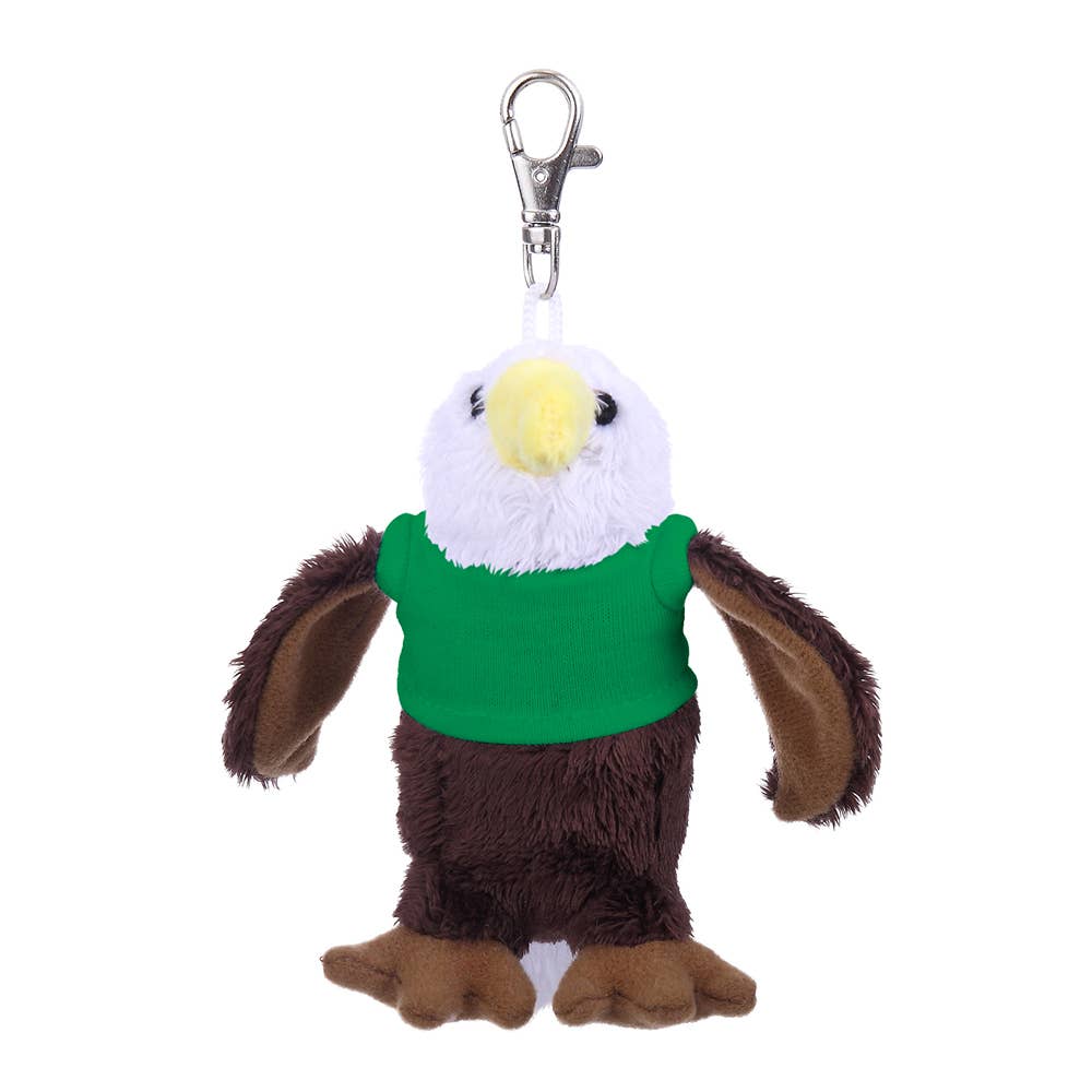 Plushland - Vendita all'ingrosso Portachiavi - Unisex - Portachiavi da 4" - Aquila con camicia personalizzata10
