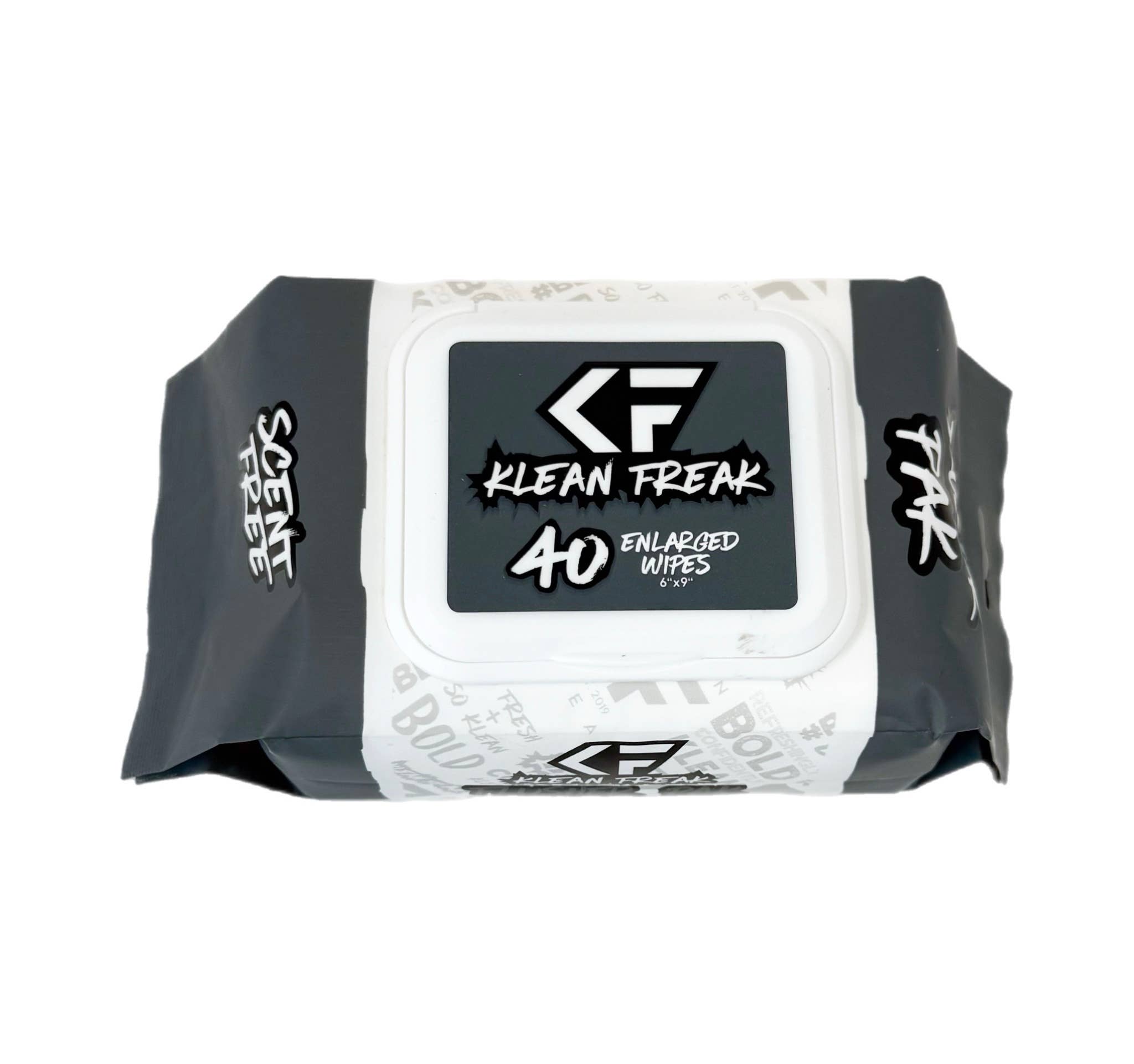 Klean Freak - Wholesale Face & Body Wipes - The Flusher 40 Pak - 3 Pak Box - Scent Free1